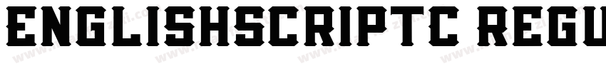 EnglishScriptC Regul字体转换